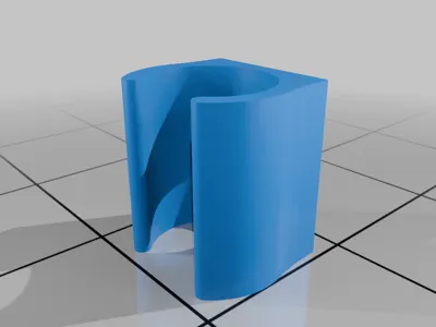 Cable Clip 7mm, Hidden Screw Hole