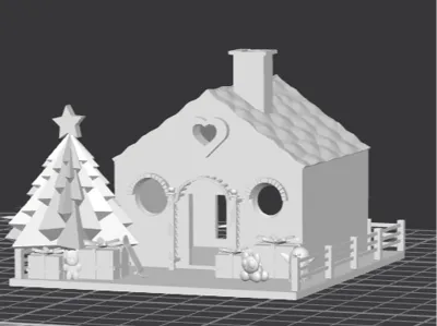 Christmas House for Tea Lights