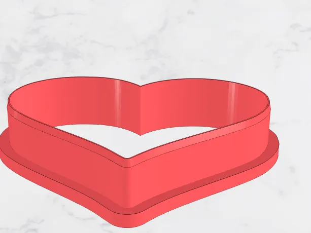 Heart cookie cutter