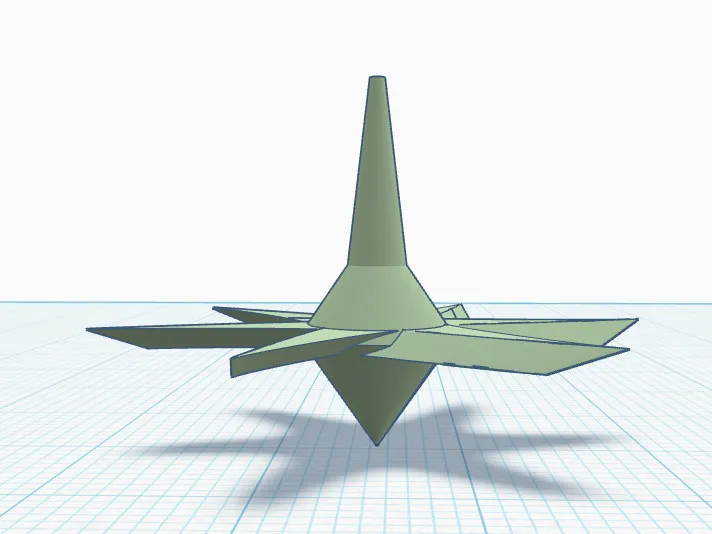 spinning top (with propellors)