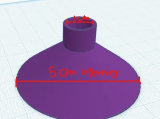 5cm to 1cm funnel