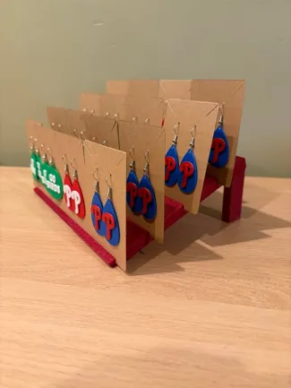 Earring card display stand