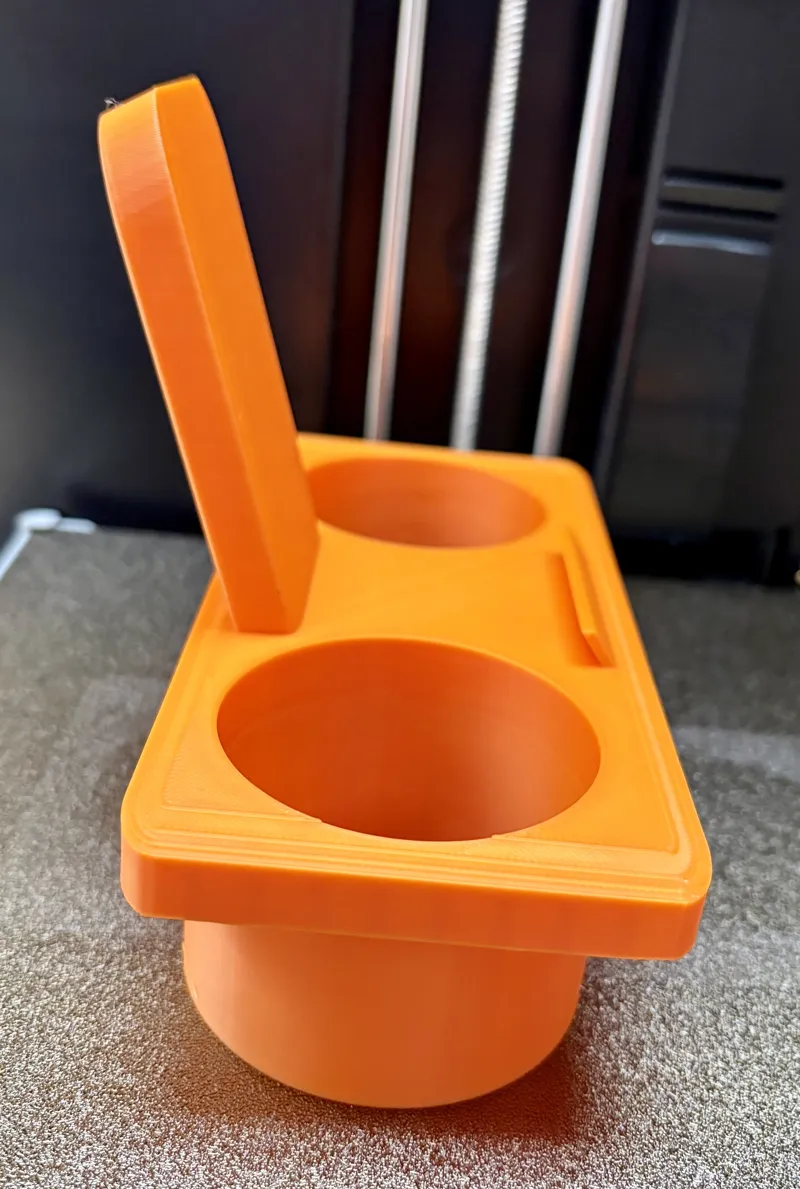 Dual cupholder travel tablet holder V3