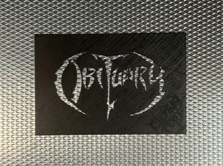 OBITUARY LOGO STENCIL