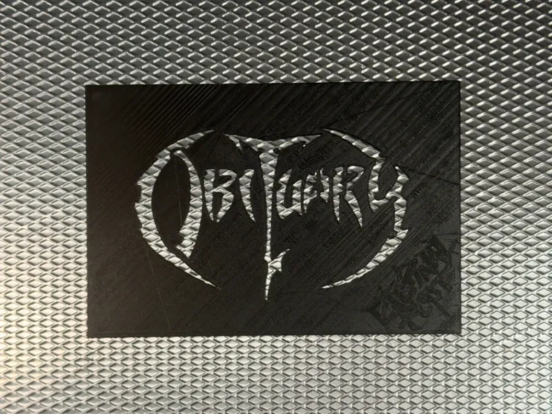OBITUARY LOGO STENCIL