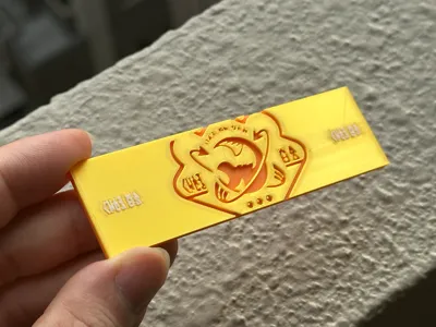 Splatoon Salmon Run Gold Nameplate