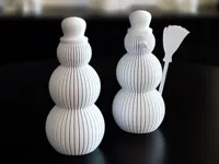 Bonhommes de neige de Noël cannelés — photo 1