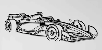F1 Ferrari SF-24 Angle Wall Art
