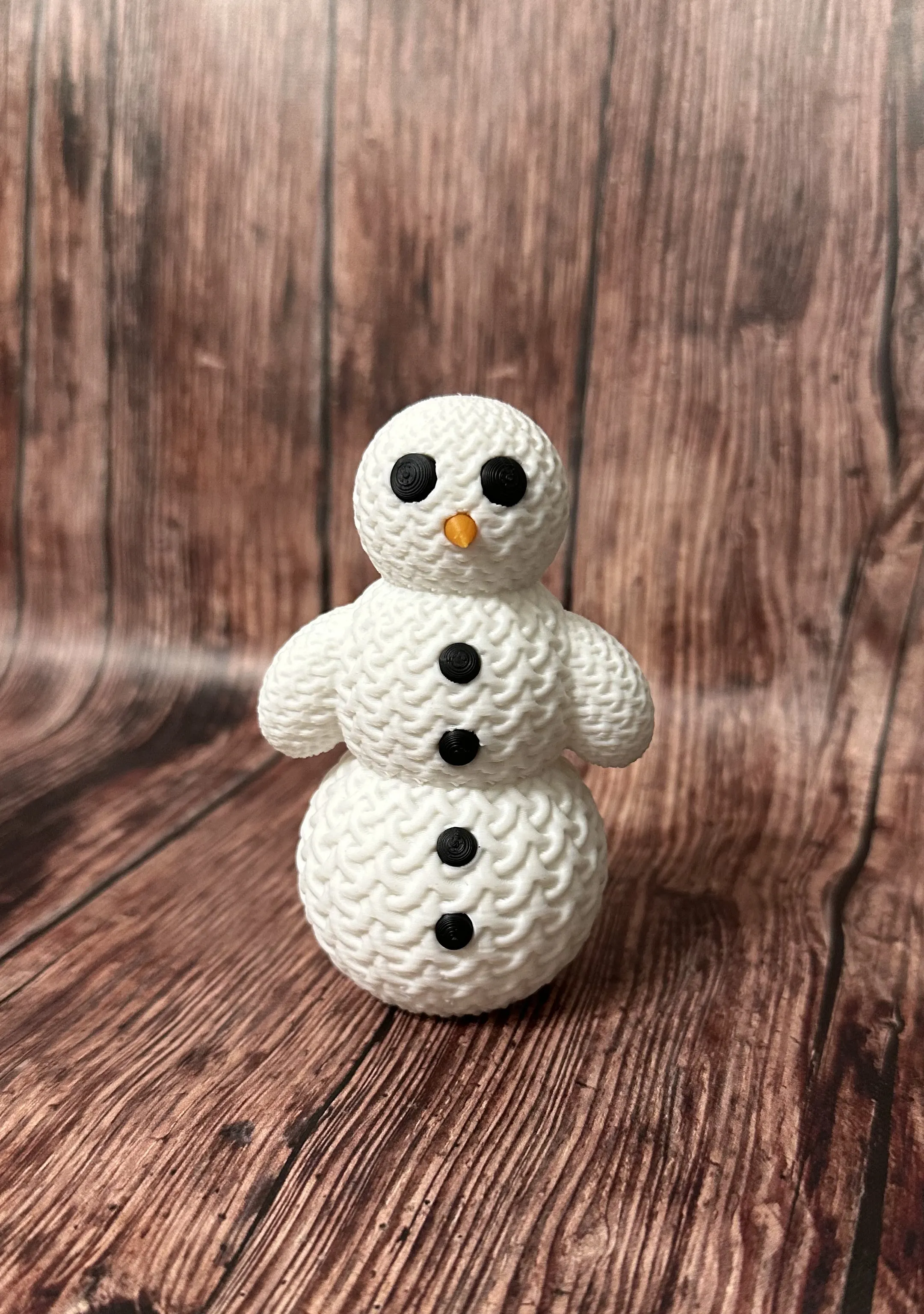 Cute Knitted Snowman with Hat