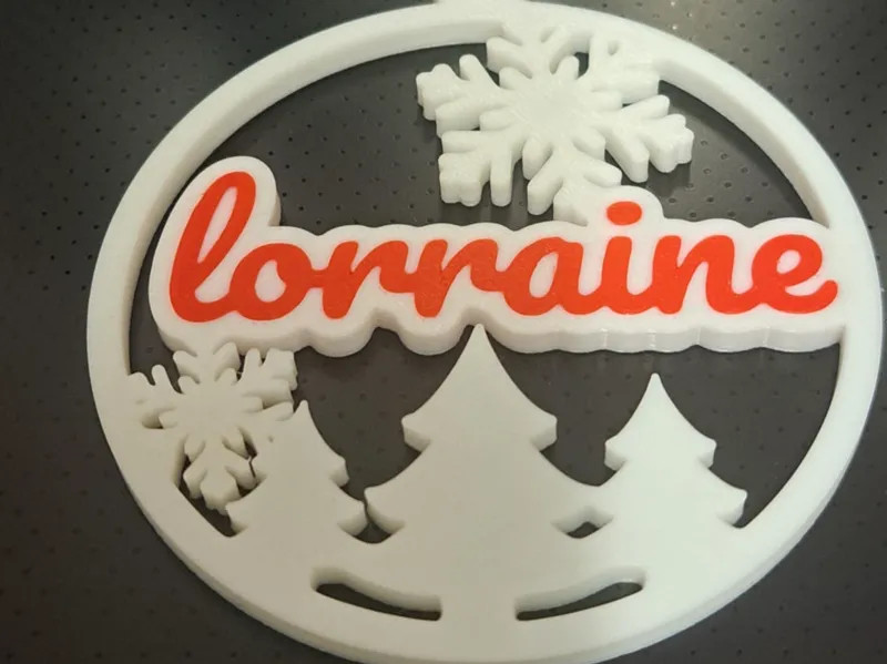 christmas name decoration bauble 