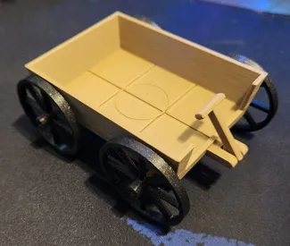 Wooden Wagon for D&D Encounter