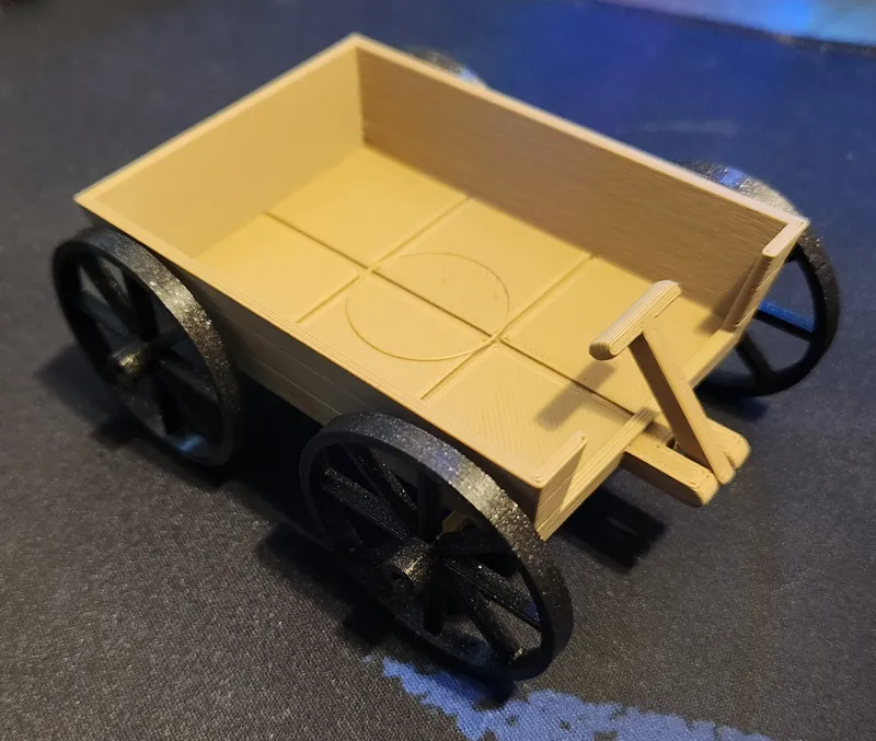 Wooden Wagon for D&D Encounter