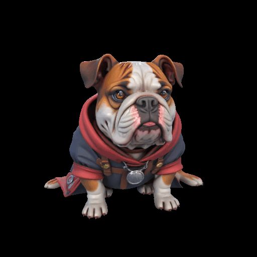 Bulldog Figurine – 3D Printable Chunky Dog Model