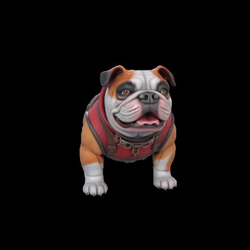 Bulldog Figurine – 3D Printable Cute Dog Model