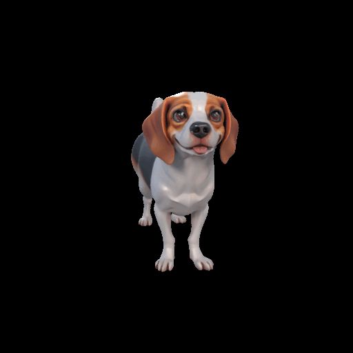 Beagle Figurine – 3D Printable Friendly Dog Model