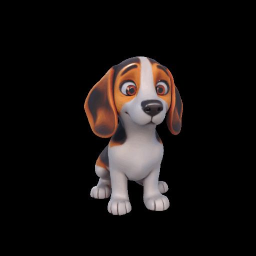 Beagle Figurine – 3D Printable Friendly Dog Model