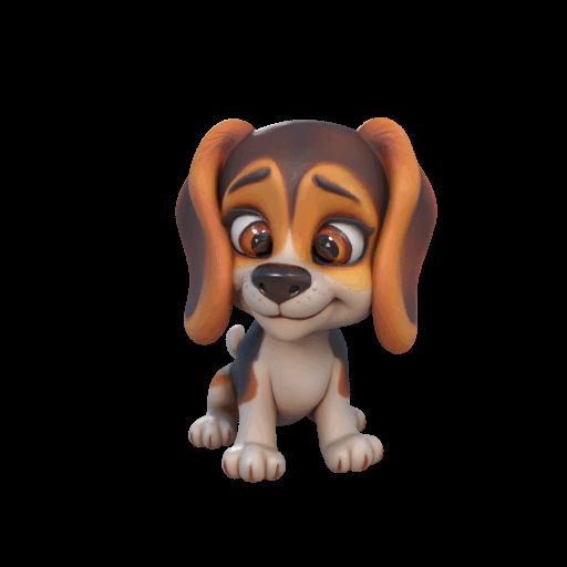 Beagle Figurine – 3D Printable Friendly Dog Model