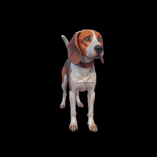 Beagle Figurine – 3D Printable Friendly Dog Model