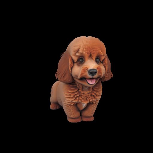 Poodle Figurine – 3D Printable Elegant Dog Model