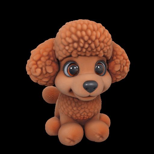 Poodle Figurine – 3D Printable Elegant Dog Model