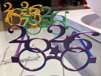 Glasses 2026 New Year eve