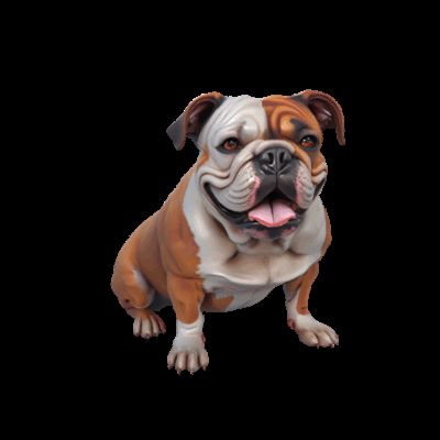 Bulldog Figurine – 3D Printable Chunky Dog Model
