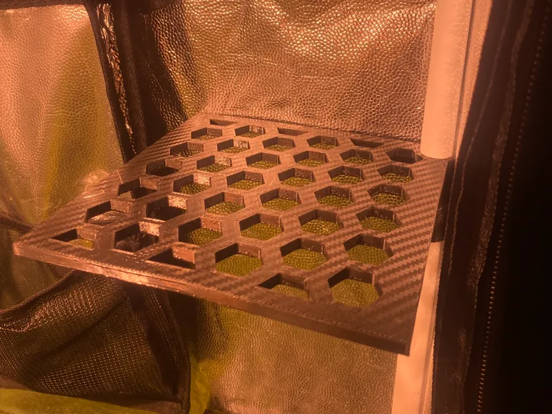 Grow box shelf 16mm 150x150
