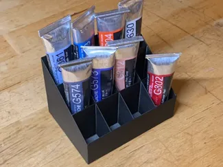 Stand for tubes of paint
