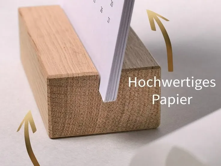 Porta calendario de papel