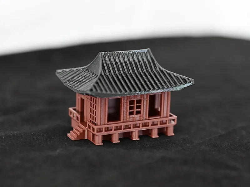 古建筑造景微缩中式小木屋