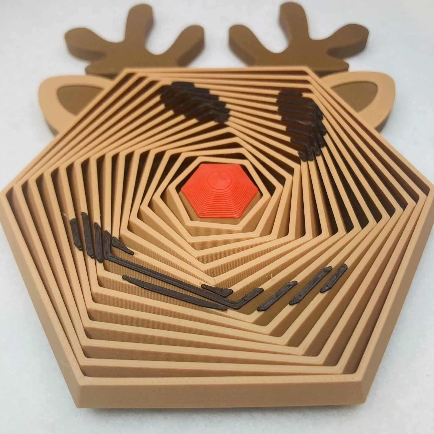 Musical Fidget Rudolph Rudolph Reindeer Hexagon Fidget