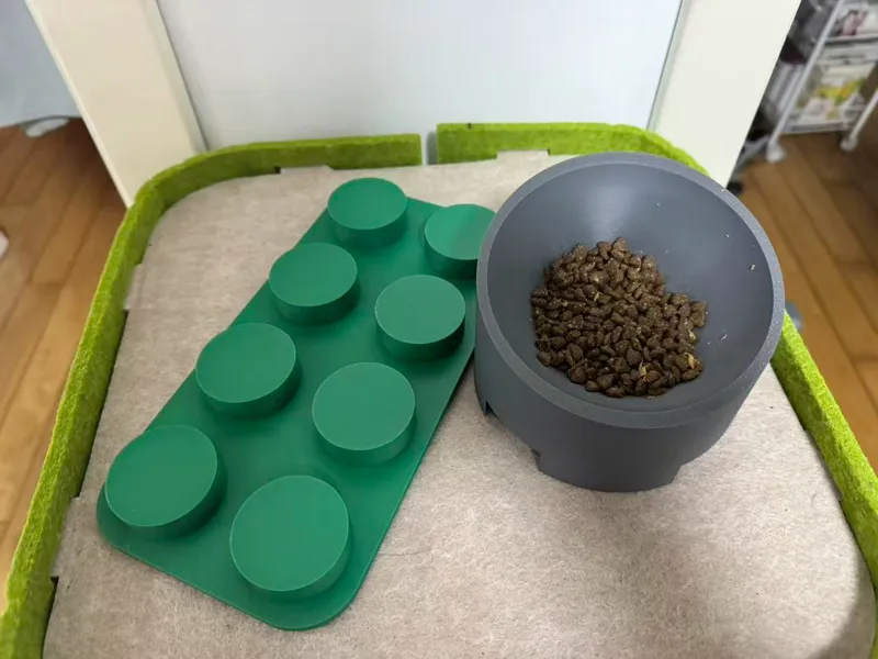 lego风格的模块化猫碗