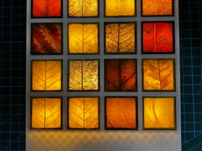 Autumnal Leaf Lamp: Fallen Leaf & Tree Leaf