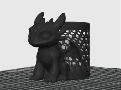 night fiury toothless Pen Holder