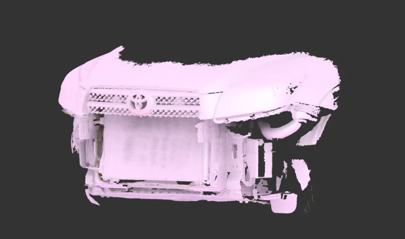 Toyota Rav4 front Scan, bumper, no bumper