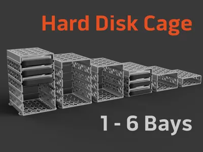 HDD Cage | 1 - 6 Bays