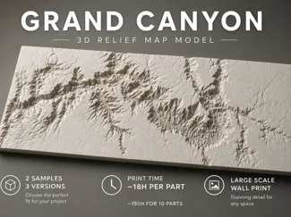 Grand Canyon Relief Map