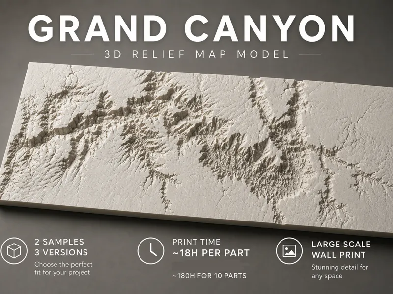 Grand Canyon Relief Map