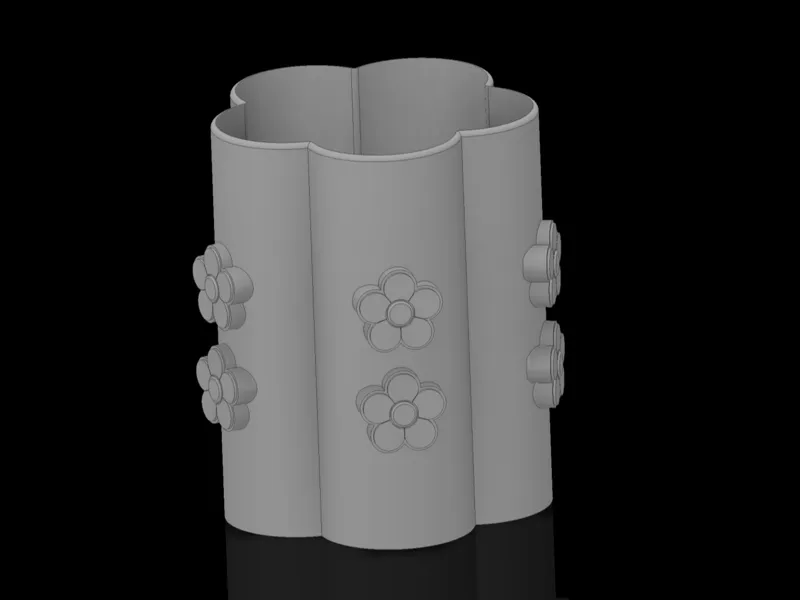 Flower Themed Pencil Holder 