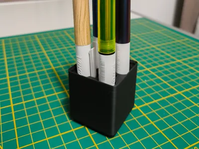 Bic 4 color pen display stand for Gridfinity