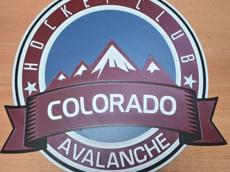 Colorado Avalanche Hockey Club Hueforge