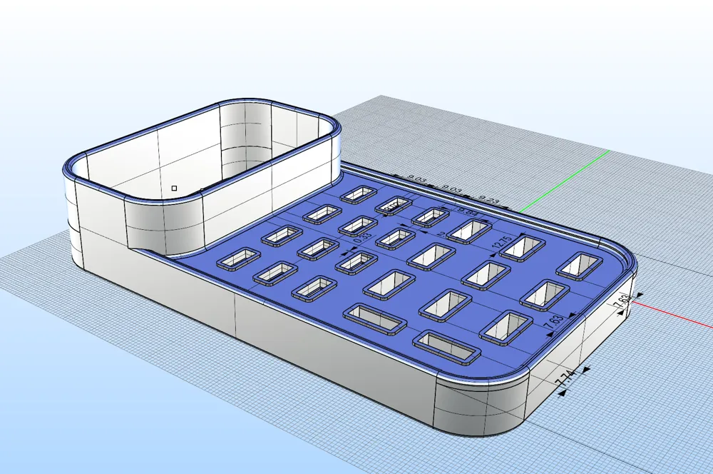USB flash drive, Type-C, USB receiver organizer - Free 3D Print Model ...