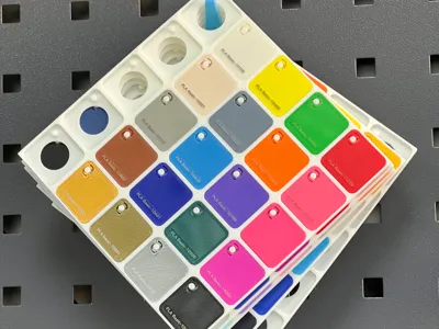 Bambu Lab Filament Swatches Display Board
