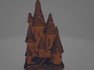 Enchanted Castle Tower Model