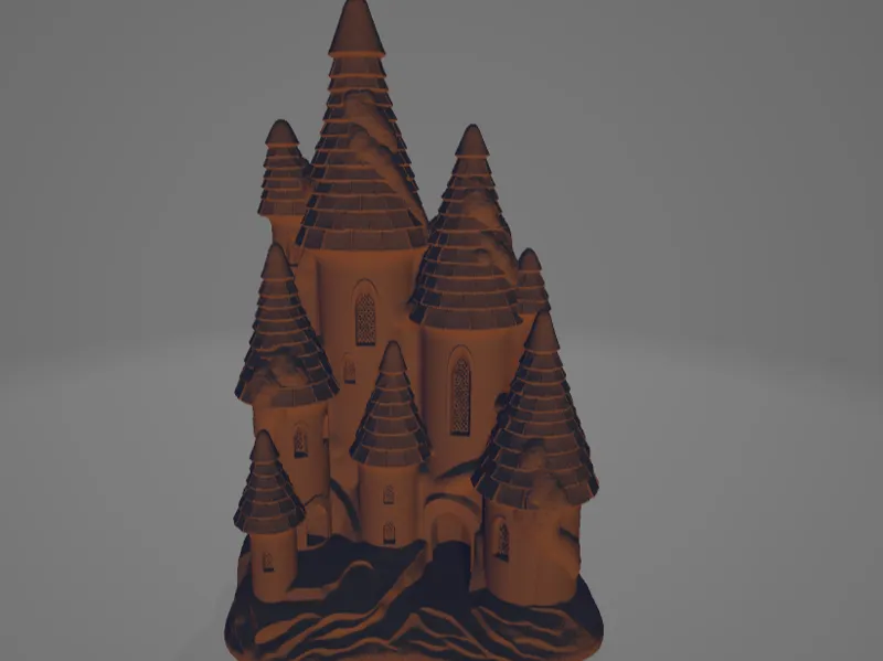 Enchanted Castle Tower Model