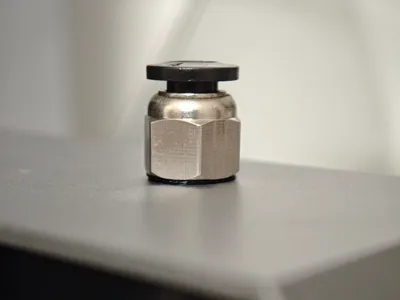 Creality Space Helmet filament dryer box outlet modified to pneumatic connector sealing ring pc4-m6