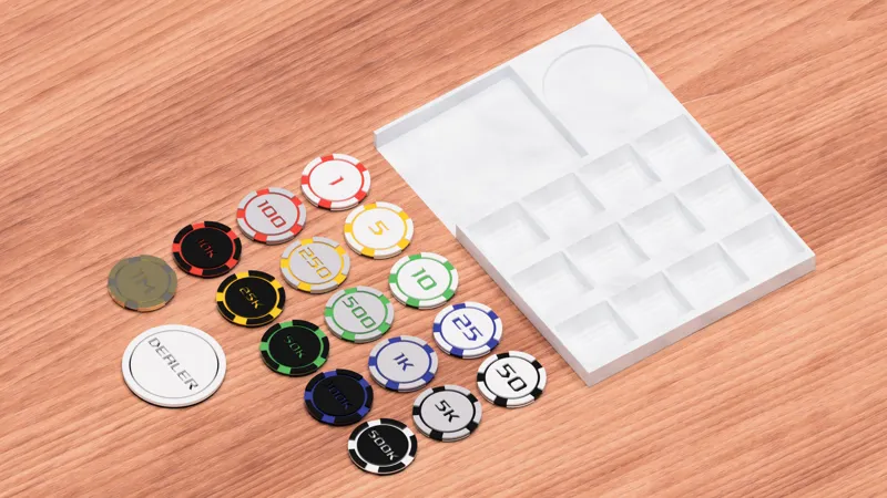3D Printed Poker Chips (with values)