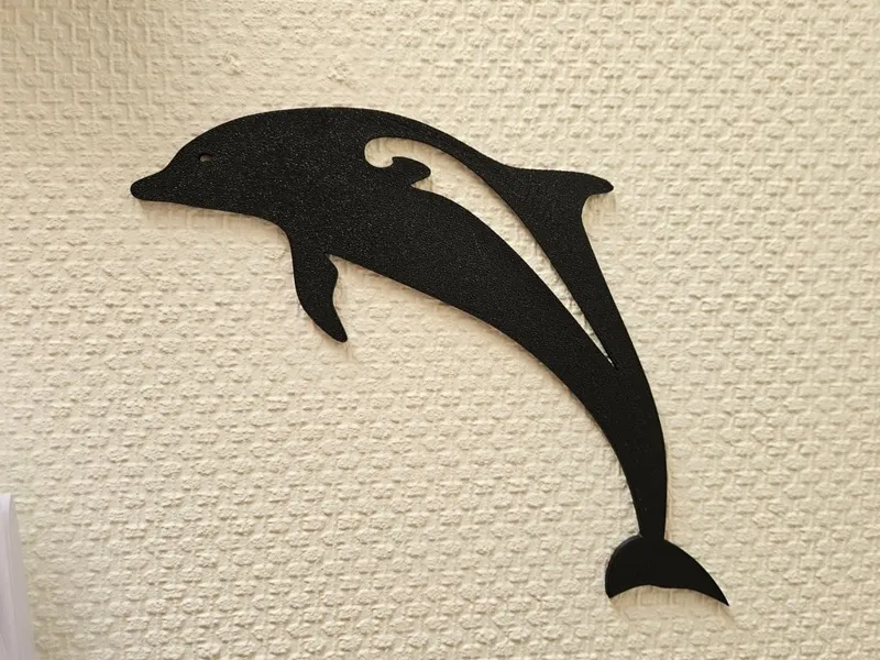 Jumping Dolphin Wallart