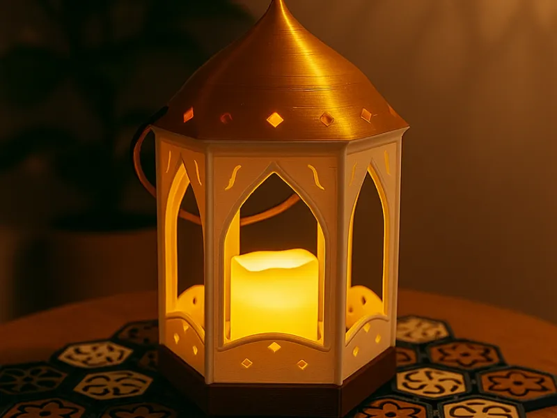 Arabesque LED Tealight Lantern