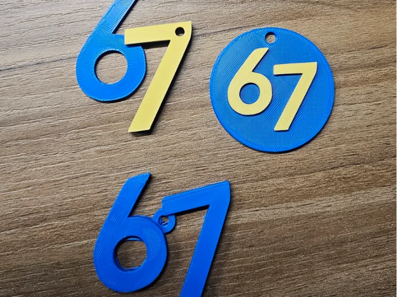 6 7 keychain, keyring sign